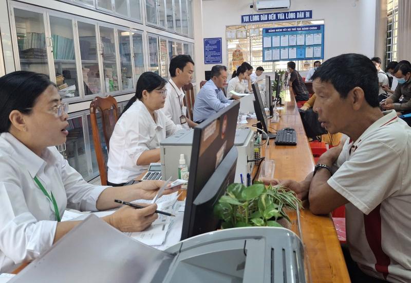 Nhơn Mỹ giải quyết hồ sơ đúng hạn đạt tỷ lệ 99,2%
