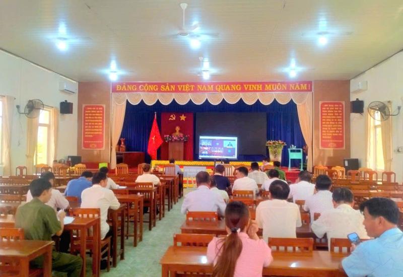 Xã Nhơn Mỹ tham dự hội nghị trực tuyến triển khai các chương trình mục tiêu quốc gia phòng, chống ma túy đến năm 2030