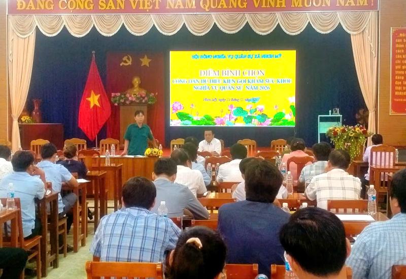 Nhơn Mỹ bình chọn công dân đủ điều kiện gọi khám sức khoẻ nghĩa vụ quân sự năm 2026