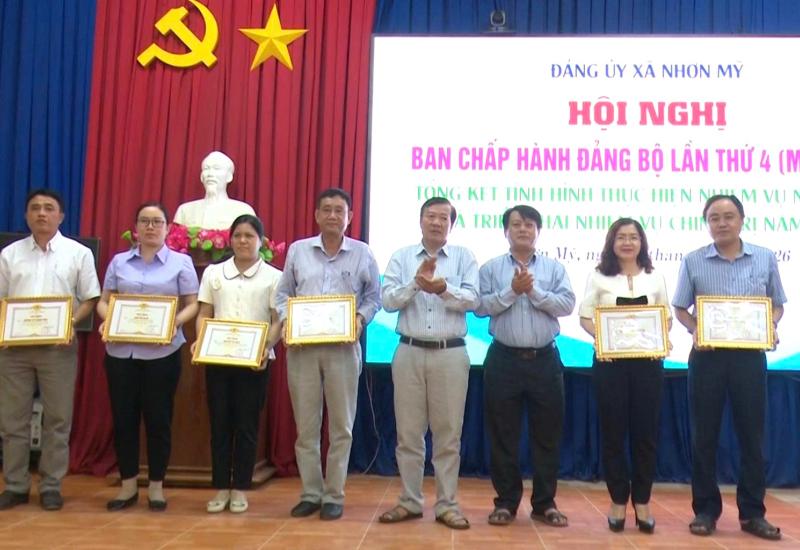 Nhơn Mỹ hội nghị Ban Chấp hành Đảng bộ mở rộng tổng kết tình hình thực hiện nhiệm vụ năm 2025