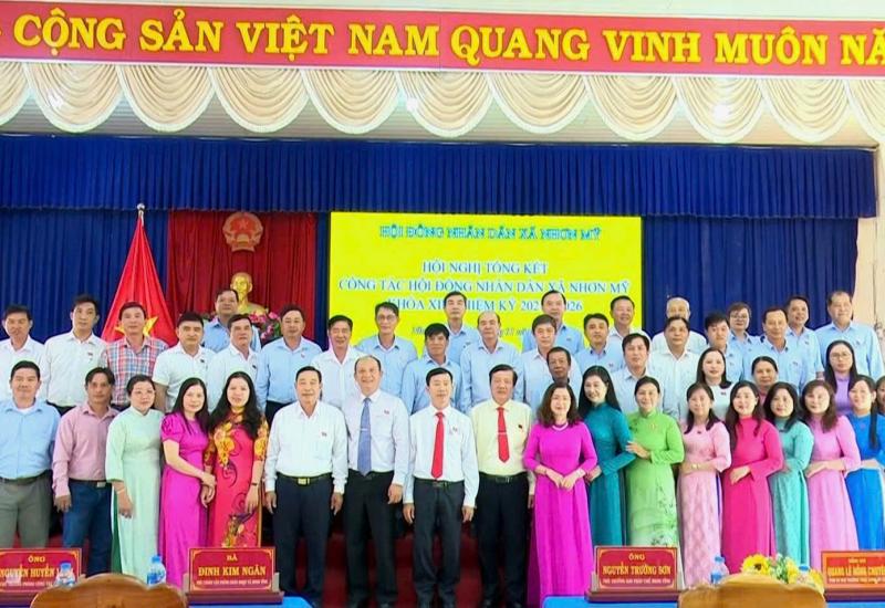Nhơn Mỹ tổng kết hoạt động Hội đồng nhân dân xã khoá XII nhiệm kỳ 2021-2026
