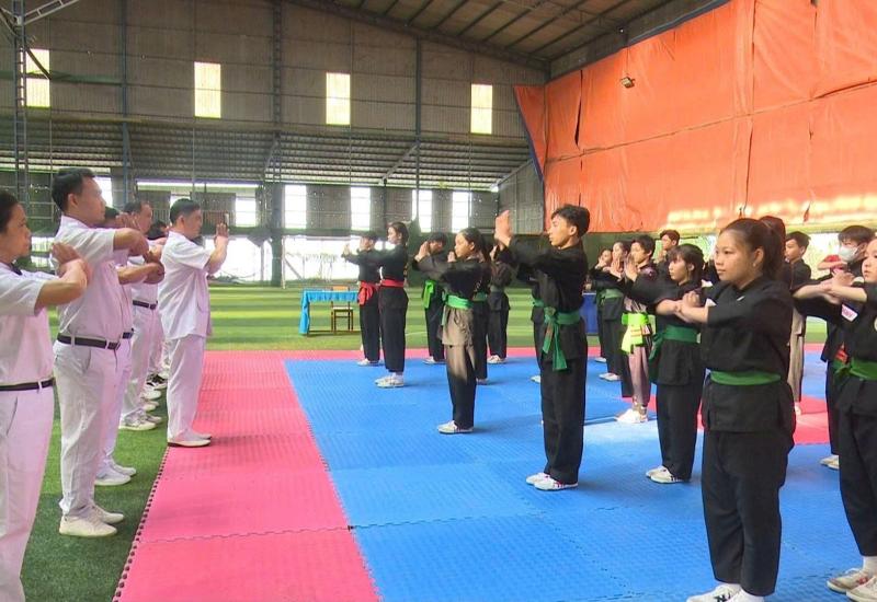 Khởi tranh giải Võ cổ truyền tại Đại hội TDTT xã Nhơn Mỹ